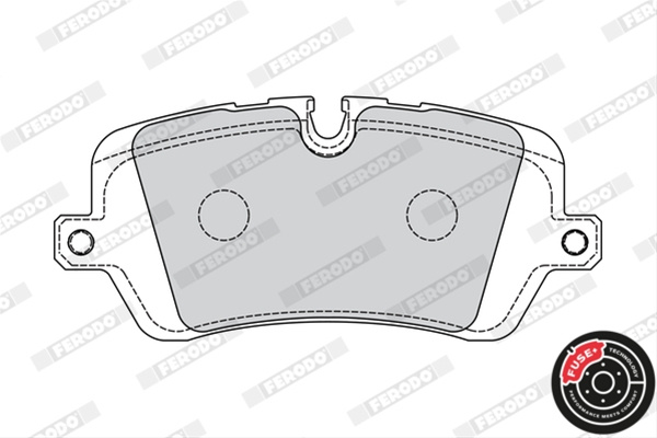 Set Placute Frana Ferodo Land Rover FDB4678