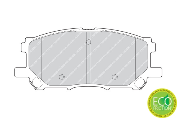 Set Placute Frana Ferodo Lexus FDB1715