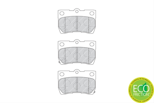 Set Placute Frana Ferodo Lexus FDB4001