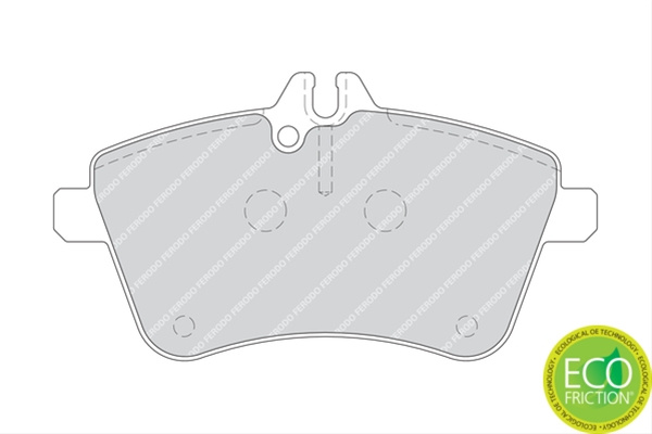Set Placute Frana Ferodo Mercedes-Benz FDB1750