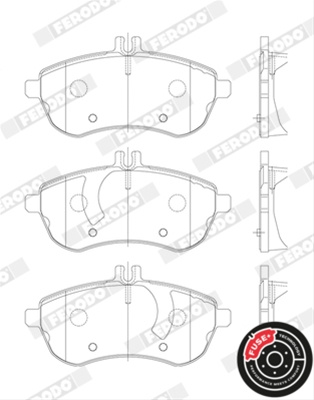 Set Placute Frana Ferodo Mercedes-Benz FDB1978