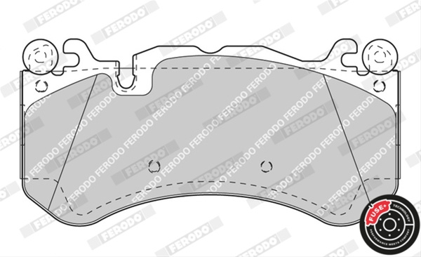 Set Placute Frana Ferodo Mercedes-Benz FDB4373