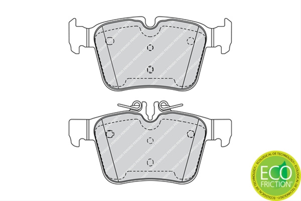 Set Placute Frana Ferodo Mercedes-Benz FDB4487