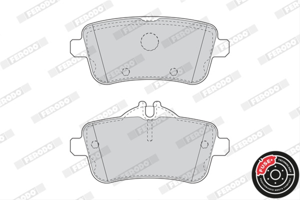 Set Placute Frana Ferodo Mercedes-Benz FDB4587