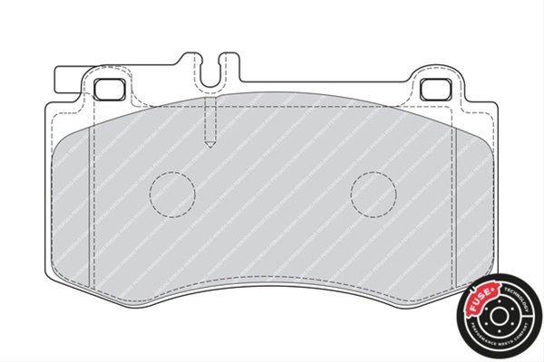 Set Placute Frana Ferodo Mercedes-Benz FDB4694