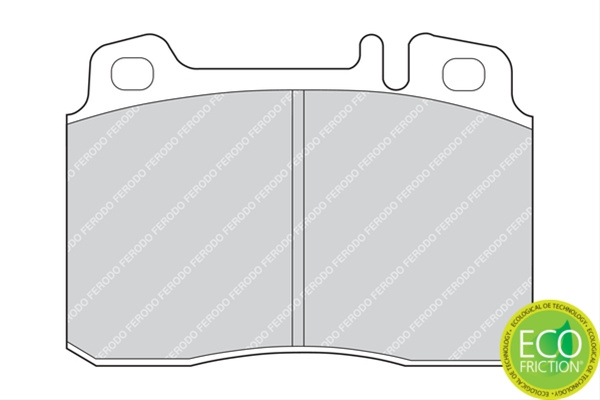Set Placute Frana Ferodo Mercedes-Benz FDB646