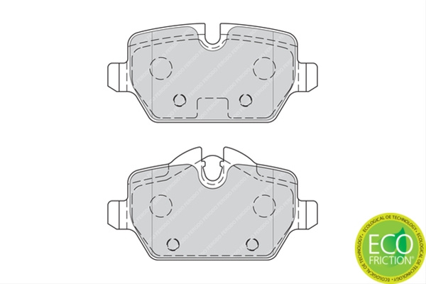 Set Placute Frana Ferodo Mini FDB4383