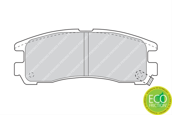 Set Placute Frana Ferodo Mitsubishi FDB803