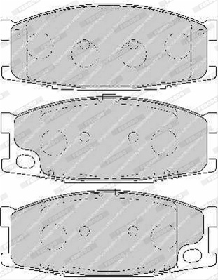 Set Placute Frana Ferodo Mitsubishi FVR1701
