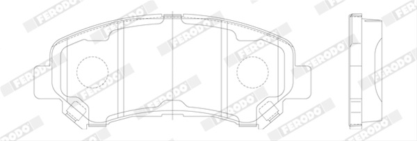 Set Placute Frana Ferodo Nissan FDB4051