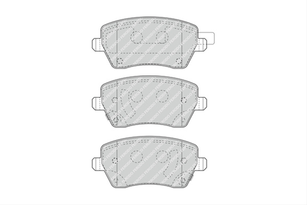 Set Placute Frana Ferodo Nissan FDB4966