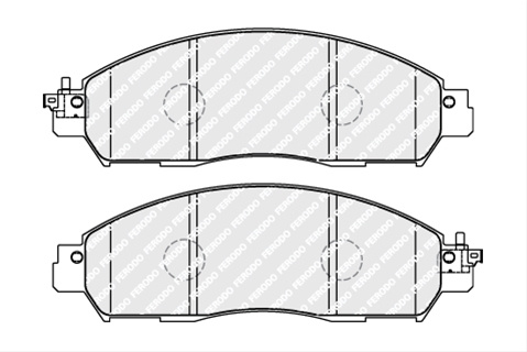 Set Placute Frana Ferodo Nissan FDB5090