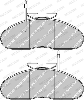 Set Placute Frana Ferodo Nissan FVR792