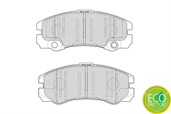 Set Placute Frana Ferodo Opel FDB1511