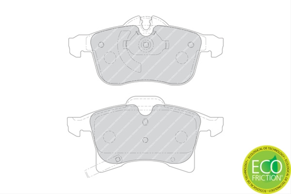 Set Placute Frana Ferodo Opel FDB1640