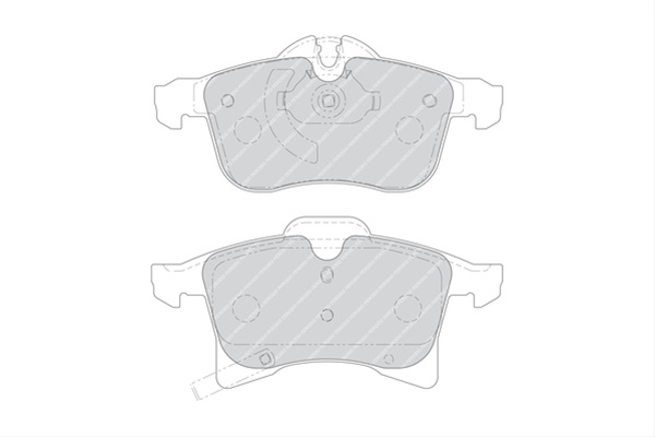Set Placute Frana Ferodo Opel FDB1640W