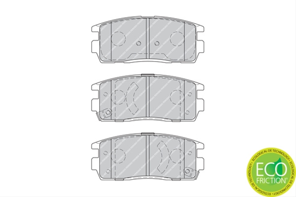 Set Placute Frana Ferodo Opel FDB1935