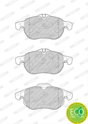 Set Placute Frana Ferodo Opel FDB4188