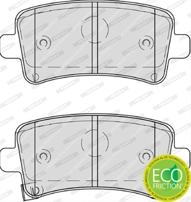 Set Placute Frana Ferodo Opel FDB4209