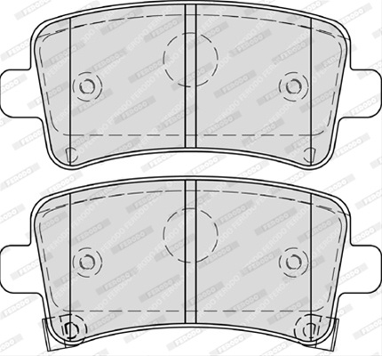 Set Placute Frana Ferodo Opel FDB4252