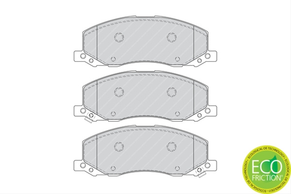 Set Placute Frana Ferodo Opel FDB4278