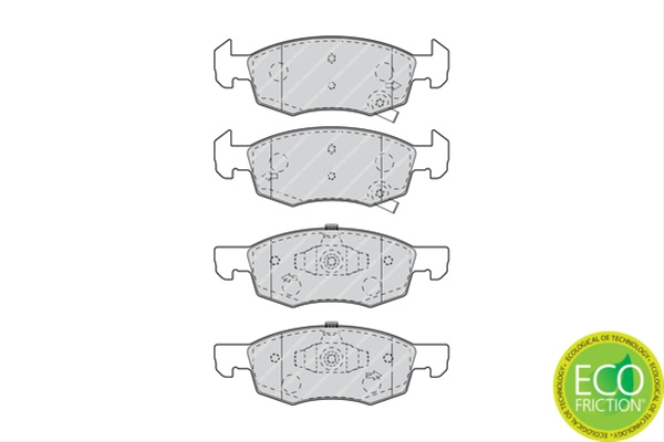 Set Placute Frana Ferodo Opel FDB4866