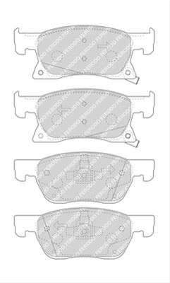 Set Placute Frana Ferodo Opel FDB4933