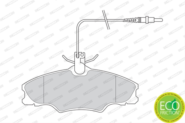 Set Placute Frana Ferodo Peugeot FDB1062