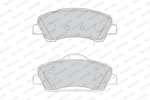 Set Placute Frana Ferodo Peugeot FDB4823