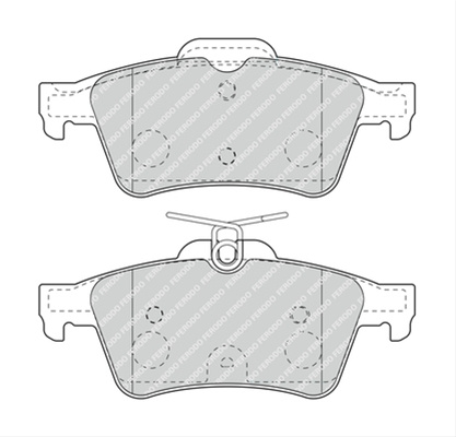 Set Placute Frana Ferodo Peugeot FDB4935