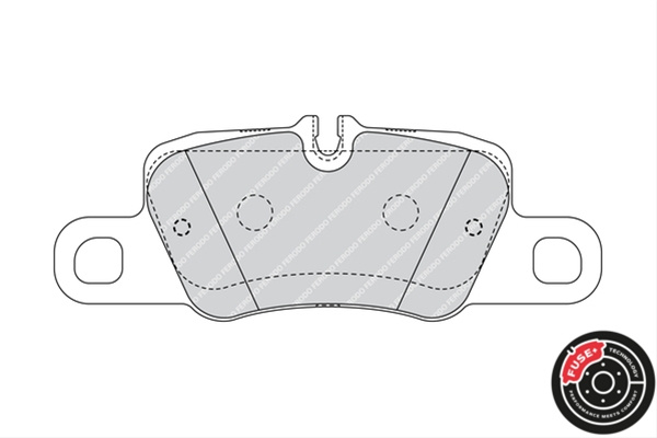 Set Placute Frana Ferodo Porsche FDB4713