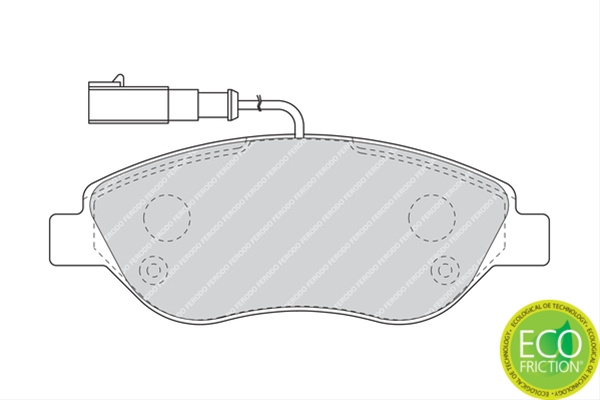 Set Placute Frana Ferodo !!!promo Special!!! Fiat FDB1468