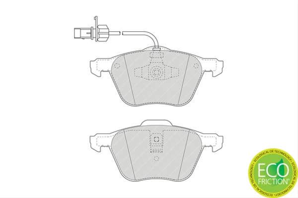 Set Placute Frana Ferodo !!!promo Special!!! Ford FDB1497