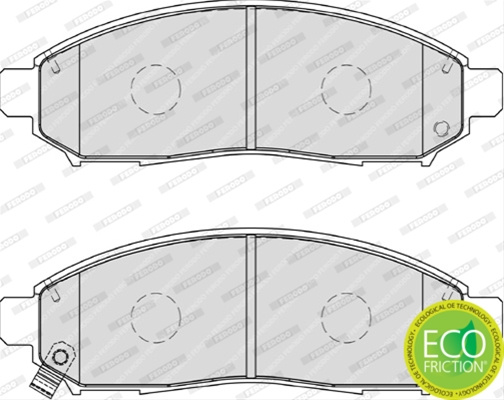 Set Placute Frana - Ferodo !!!promo Special!!! Nissan FDB1997