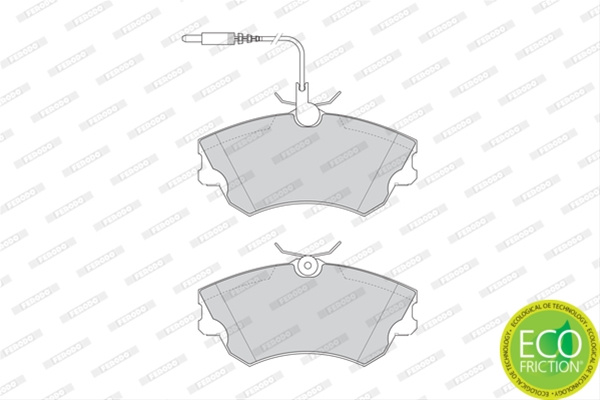 Set Placute Frana Ferodo Renault FDB1124