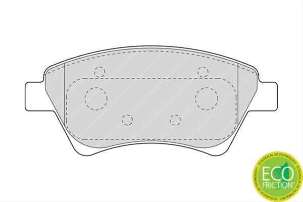Set Placute Frana Ferodo Renault FDB1544