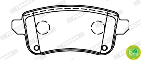 Set Placute Frana Ferodo Renault FDB4435