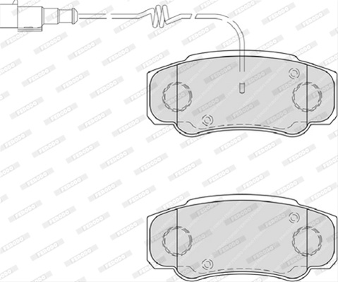 Set Placute Frana Ferodo Renault FVR4054