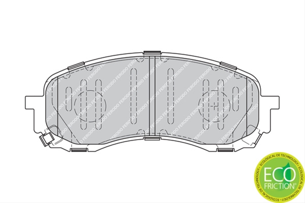 Set Placute Frana Ferodo Subaru FDB1863