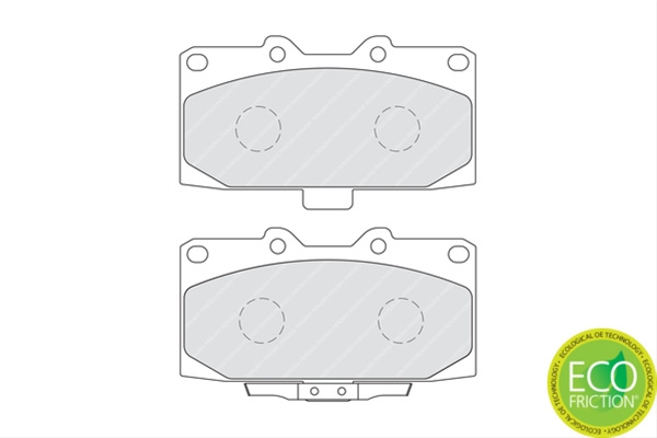 Set Placute Frana Ferodo Subaru FDB1982