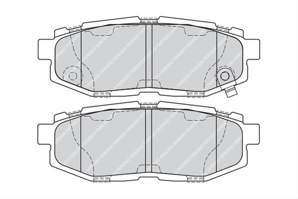 Set Placute Frana Ferodo Subaru FDB4187