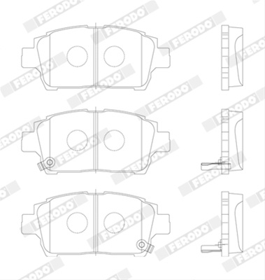 Set Placute Frana Ferodo Toyota FDB1392