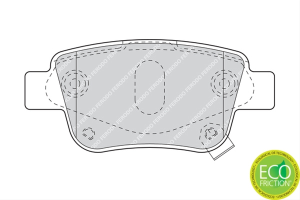 Set Placute Frana Ferodo Toyota FDB1649