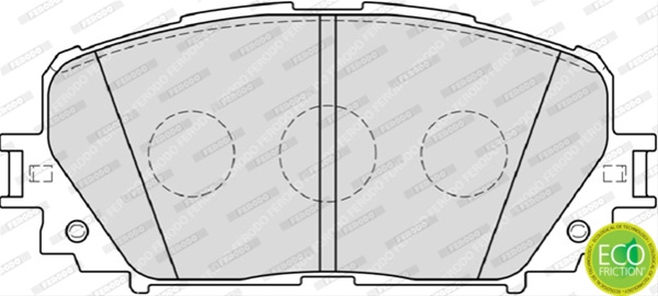 Set Placute Frana Ferodo Toyota FDB4081