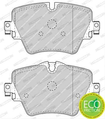 Set Placute Frana Ferodo Toyota FDB4689