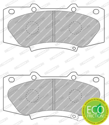 Set Placute Frana Ferodo Toyota FDB4715
