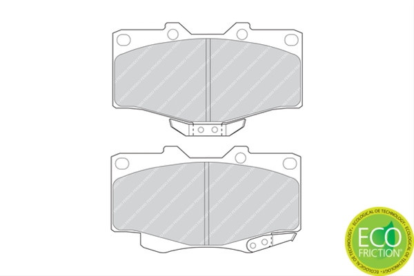 Set Placute Frana Ferodo Toyota FDB797