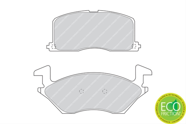 Set Placute Frana Ferodo Toyota FDB943