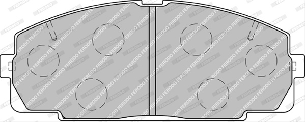 Set Placute Frana Ferodo Toyota FVR1884