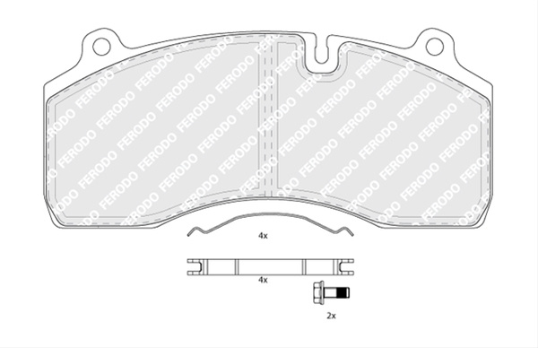 Set Placute Frana Ferodo Volvo FCV1815B